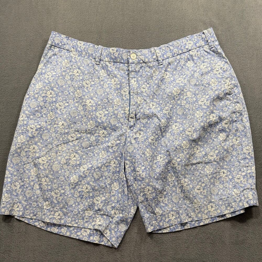 Polo Golf Ralph Lauren Men's 34 Bue Floral Performance Stretch Chino Shorts